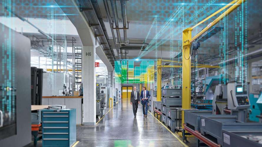 以工厂布局为中心的数字化工厂是以虚拟现实技术为基础,利用三维建模